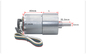 Motor listrik diarahkan 1600rpm JGB37 3530B DC Gear Motor Dengan Encoder